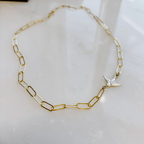 Sparrow Paperclip Chain Link Necklace