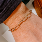 Paperclip Chain Link Bracelet