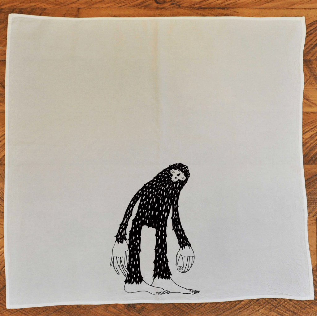 Bigfoot Tea Towel