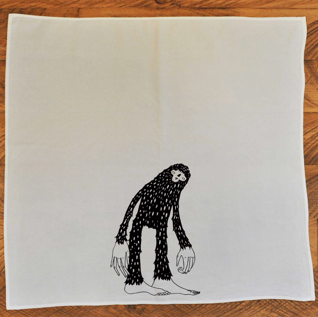 Bigfoot Tea Towel