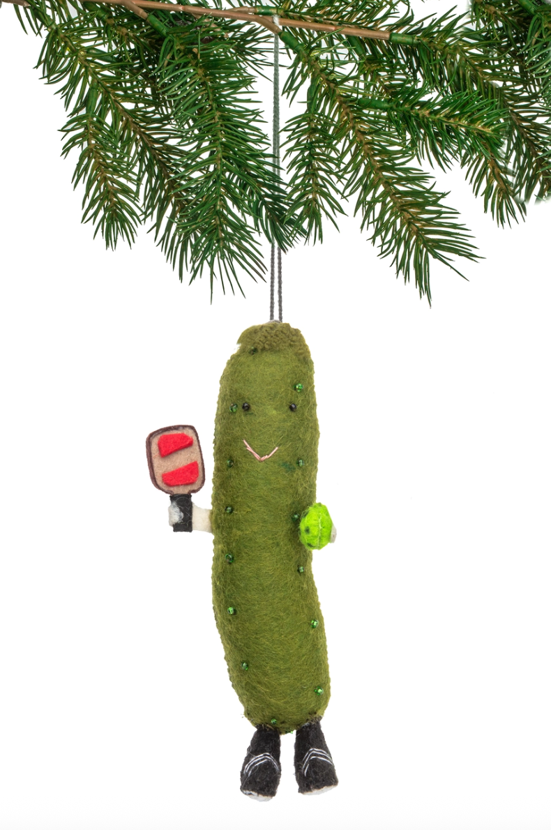 Pickleball Pickle Ornament