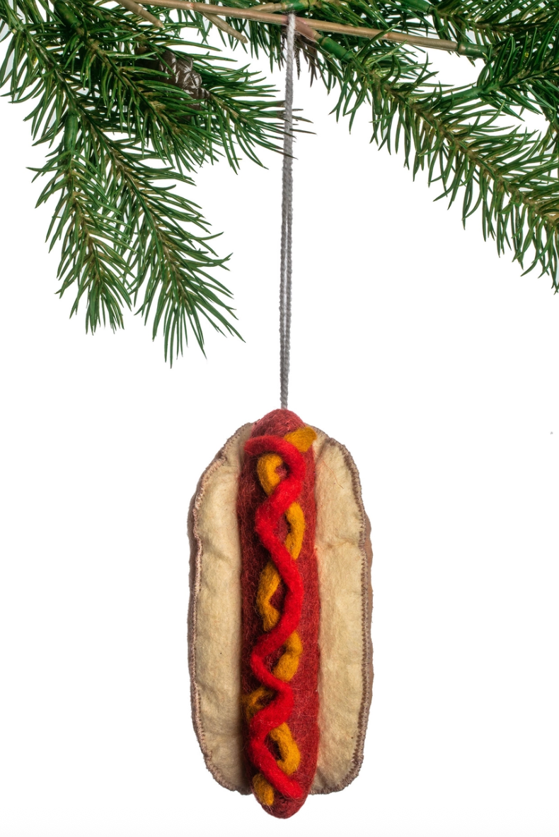 Hot Dog Ornament