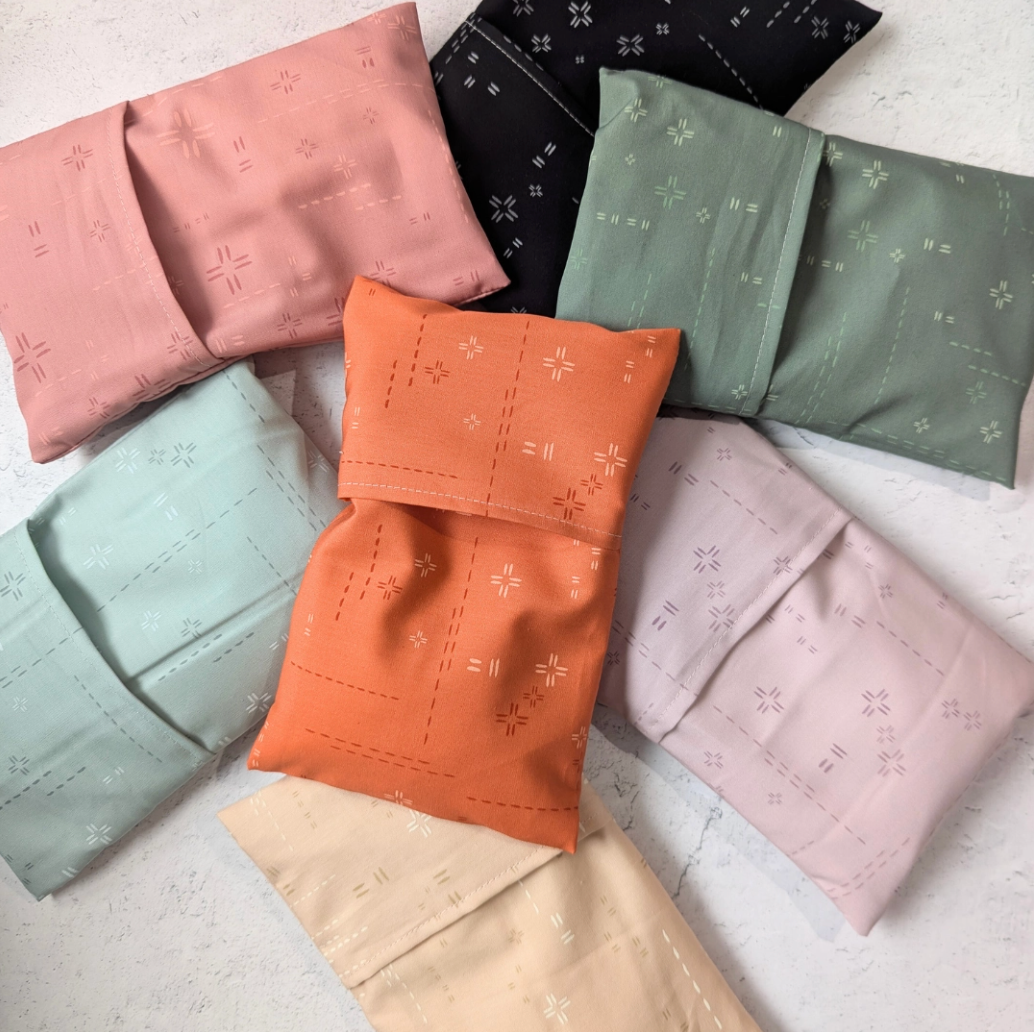 Weighted Aromatherapy Eye Pillow, Deco Stitch