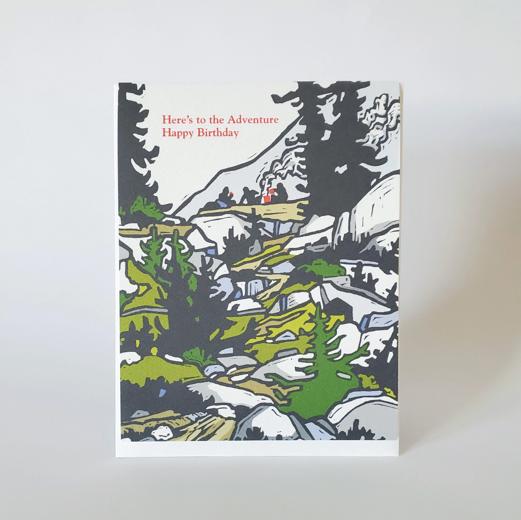 Here's to Adventure Birthday Greeting Card