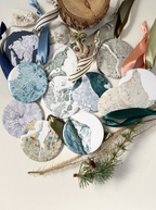 Mount Rainier, WA Ornament: Topo Map