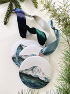 The Mountain is Out Ornament