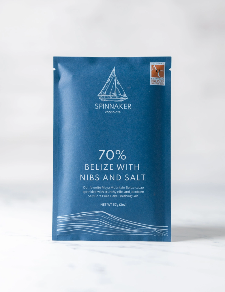 70% Belize with Nibs and Salt