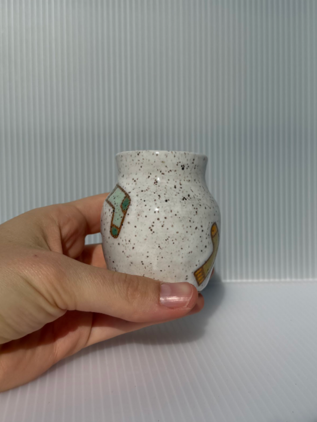 Small Sock Vase, White