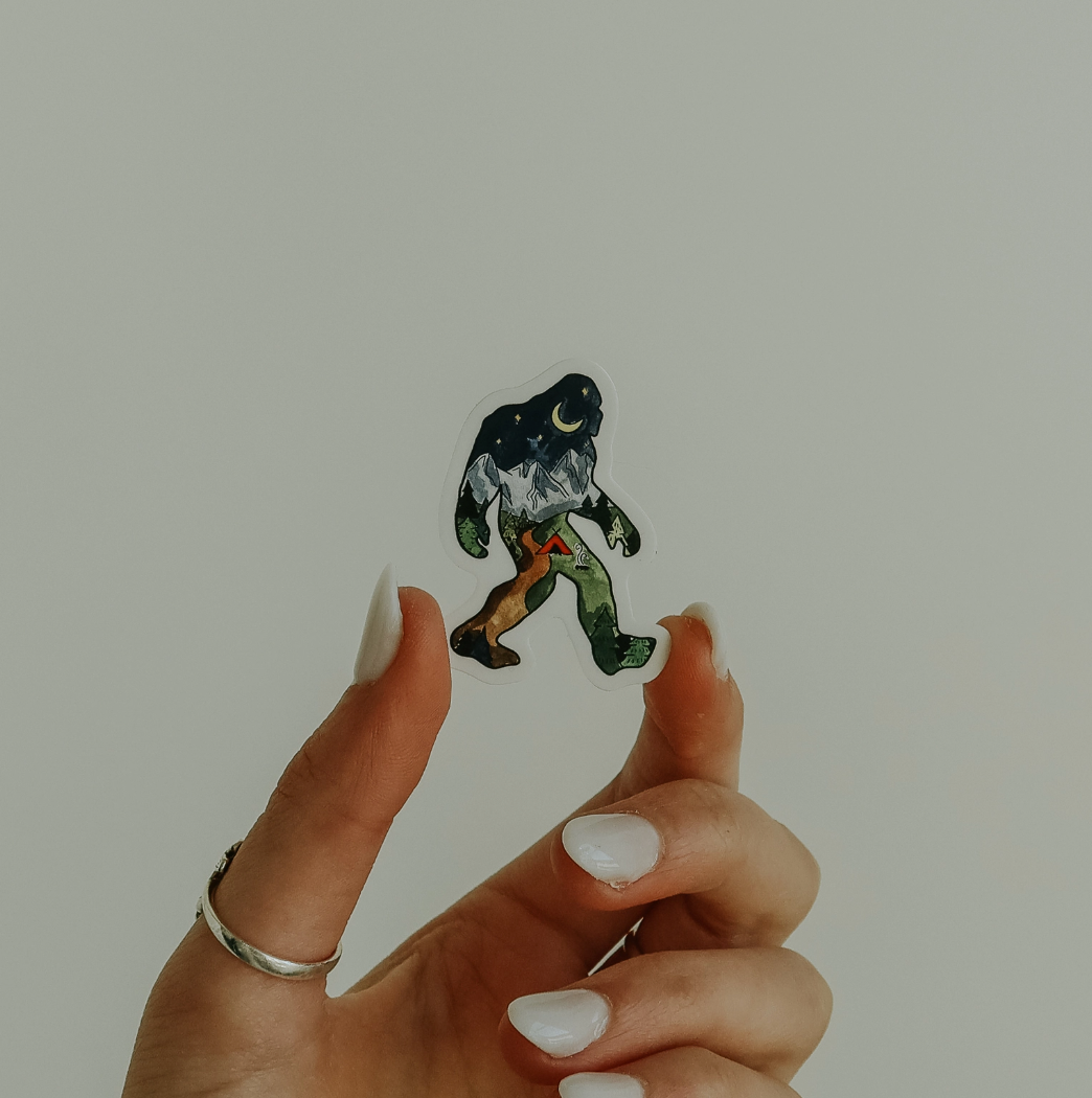Night Sasquatch Vinyl Sticker