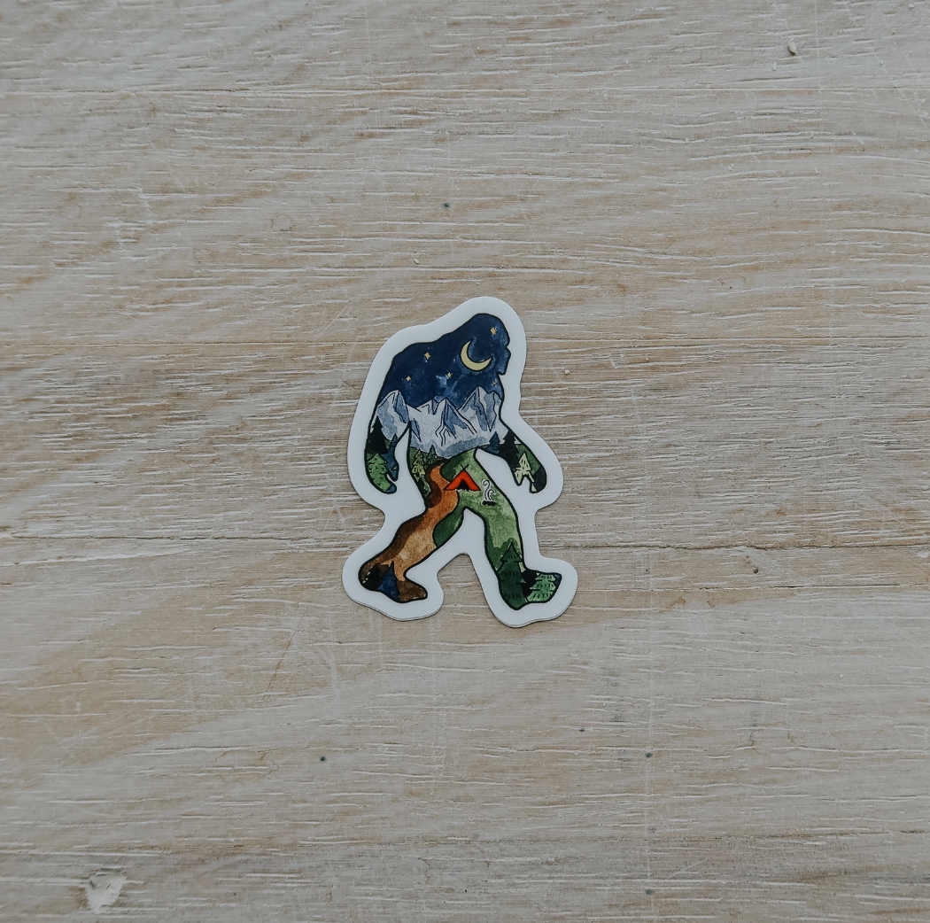 Night Sasquatch Vinyl Sticker
