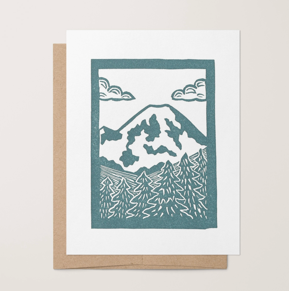 Mt. Rainier Greeting Card