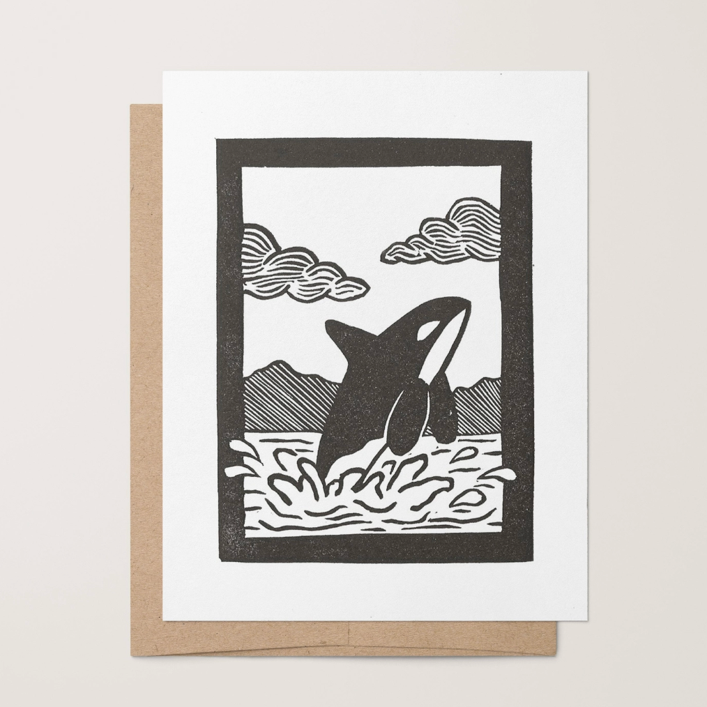Orca Greeting Card