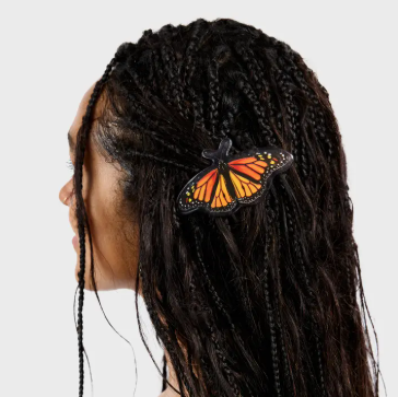 Barrette in Monarch Butterfly