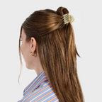 Midi Ursa Claw in Olive Check