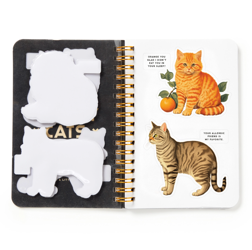 Brass Monkey Moody Cats Sticker Book