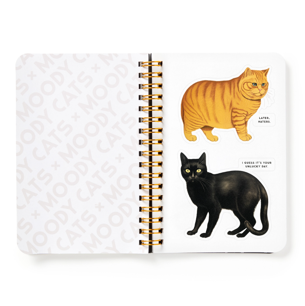 Brass Monkey Moody Cats Sticker Book