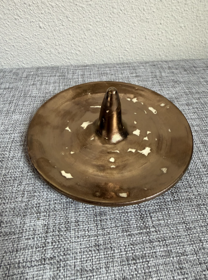 Metallic Gold Ring Dish