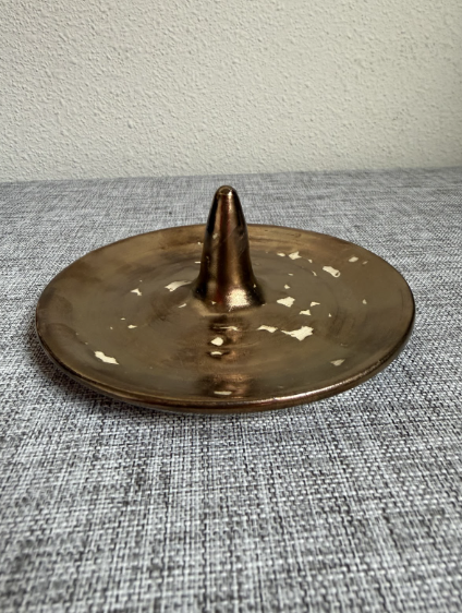 Metallic Gold Ring Dish
