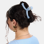 Single Star Loop Claw in Baby Blue