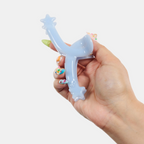 Single Star Loop Claw in Baby Blue