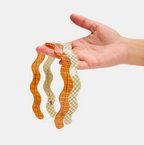 Wavy Headband in Olive Check