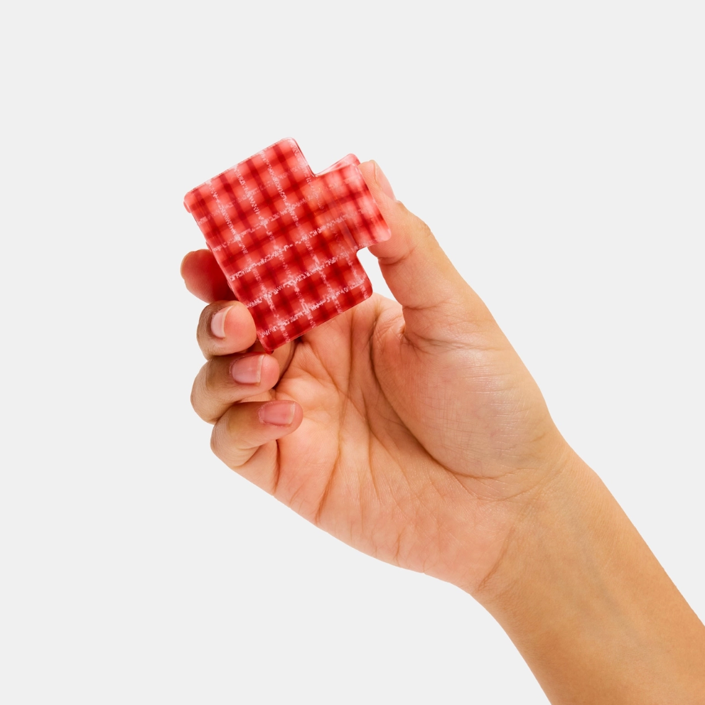 Midi Box Claw in Red Plaid