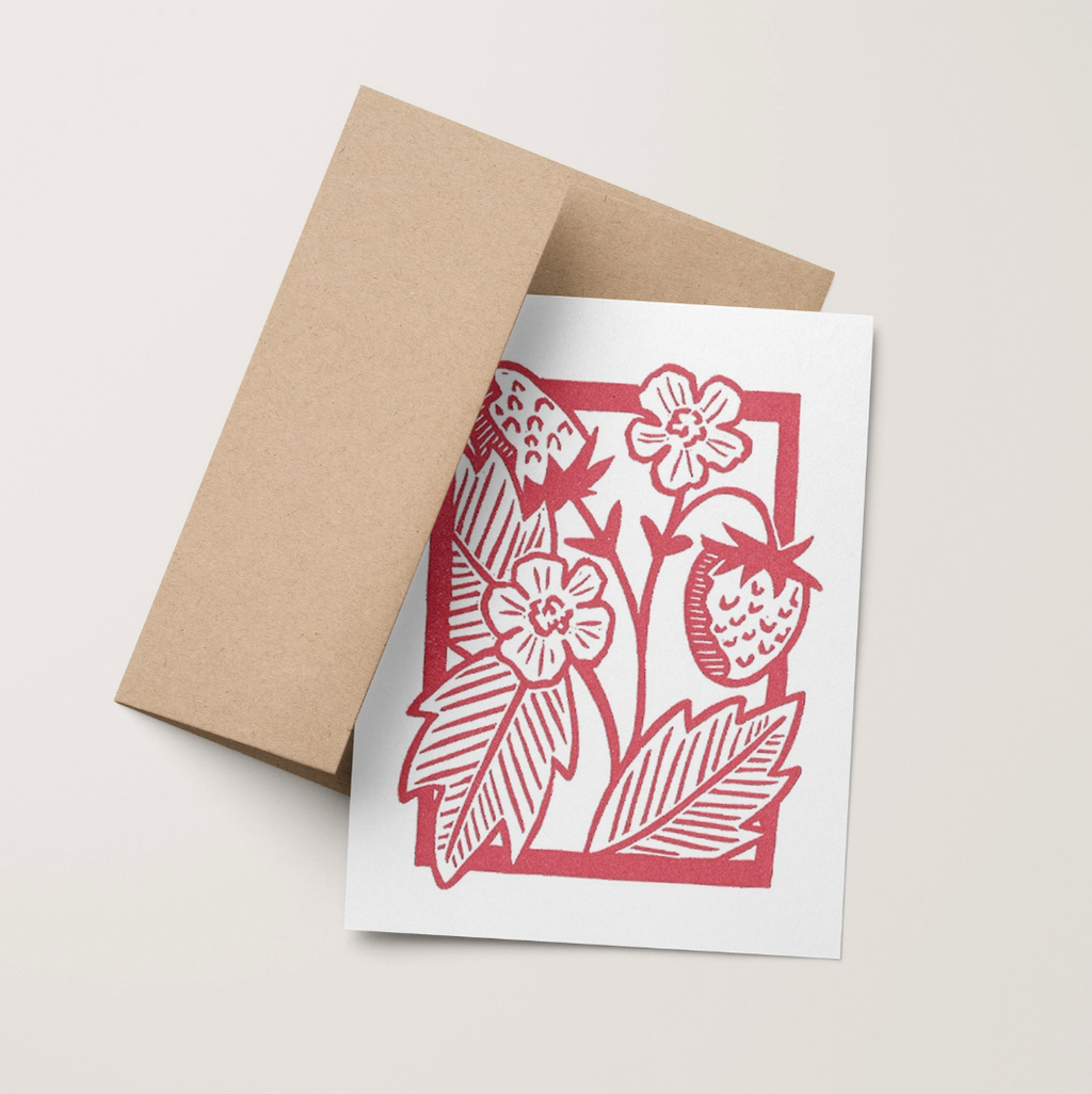Strawberry Vine Greeting Card