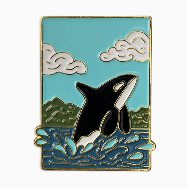 Orca Whale Enamel Pin