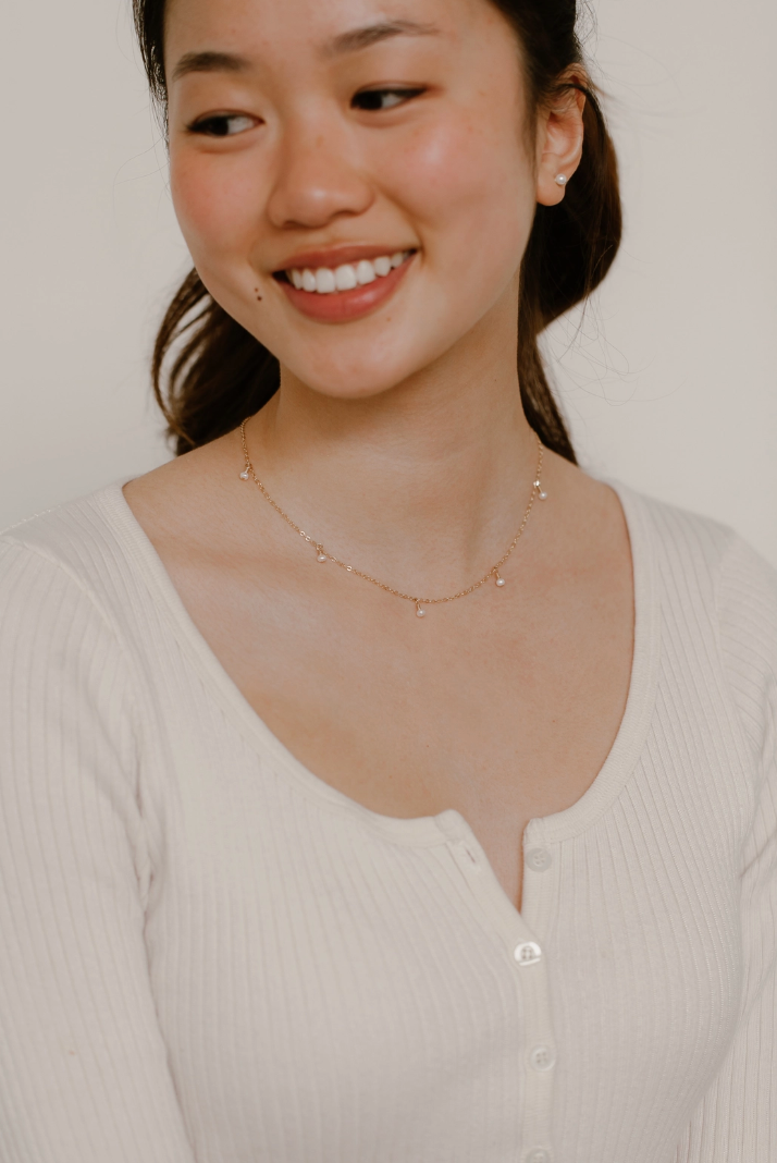 Freshwater Pearl Dangle Necklace