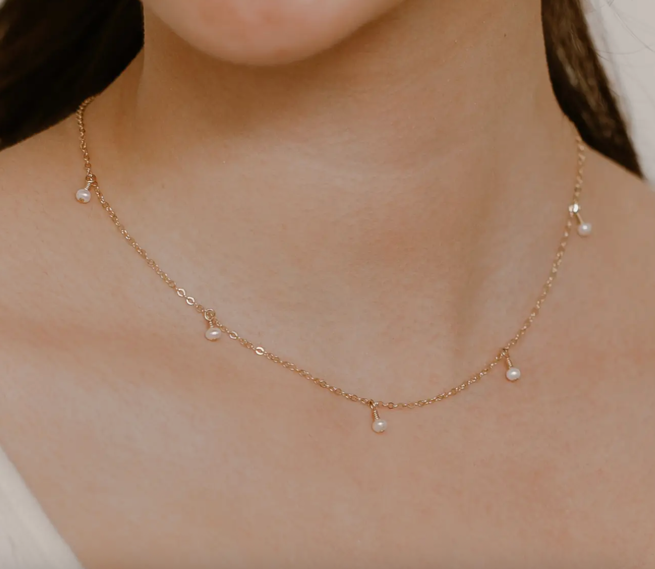 Freshwater Pearl Dangle Necklace