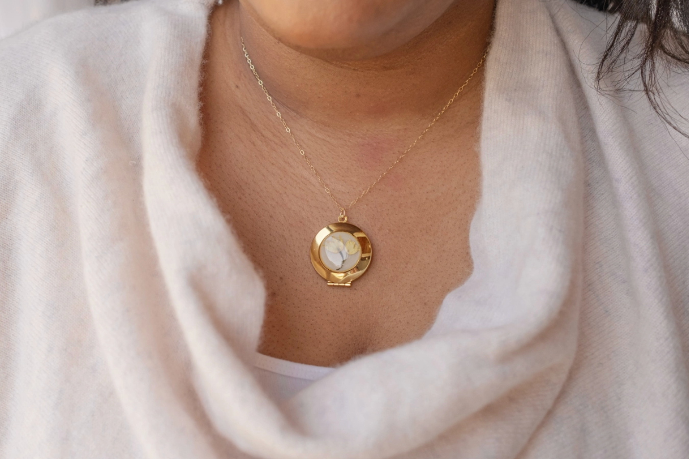 Round Locket Necklace