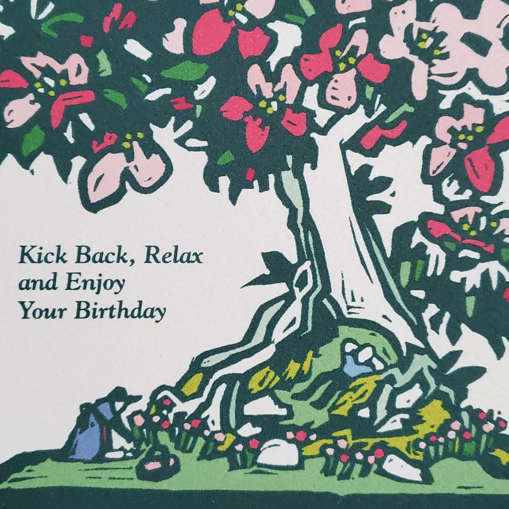 Kick Back Relax Birthday Greeting Card