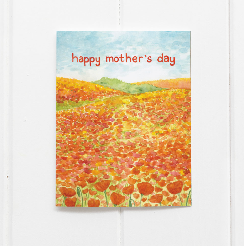 Superbloom Poppies Mothers Day Greeting Card