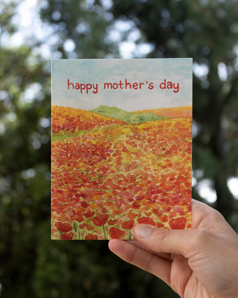 Superbloom Poppies Mothers Day Greeting Card