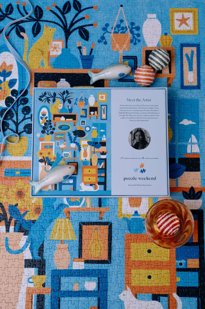 Feline Curiosities 1000 Piece Jigsaw Puzzle