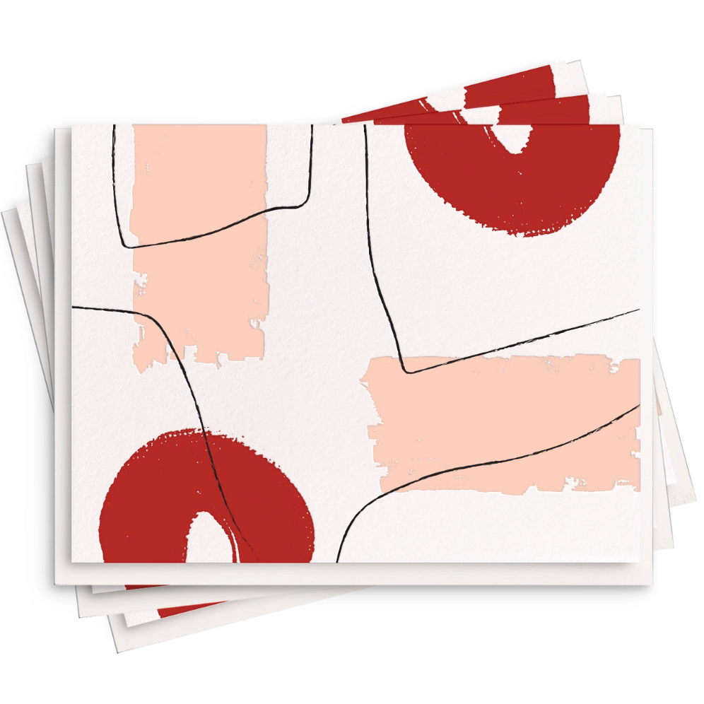 Paint 1 Set of 6 Stationery