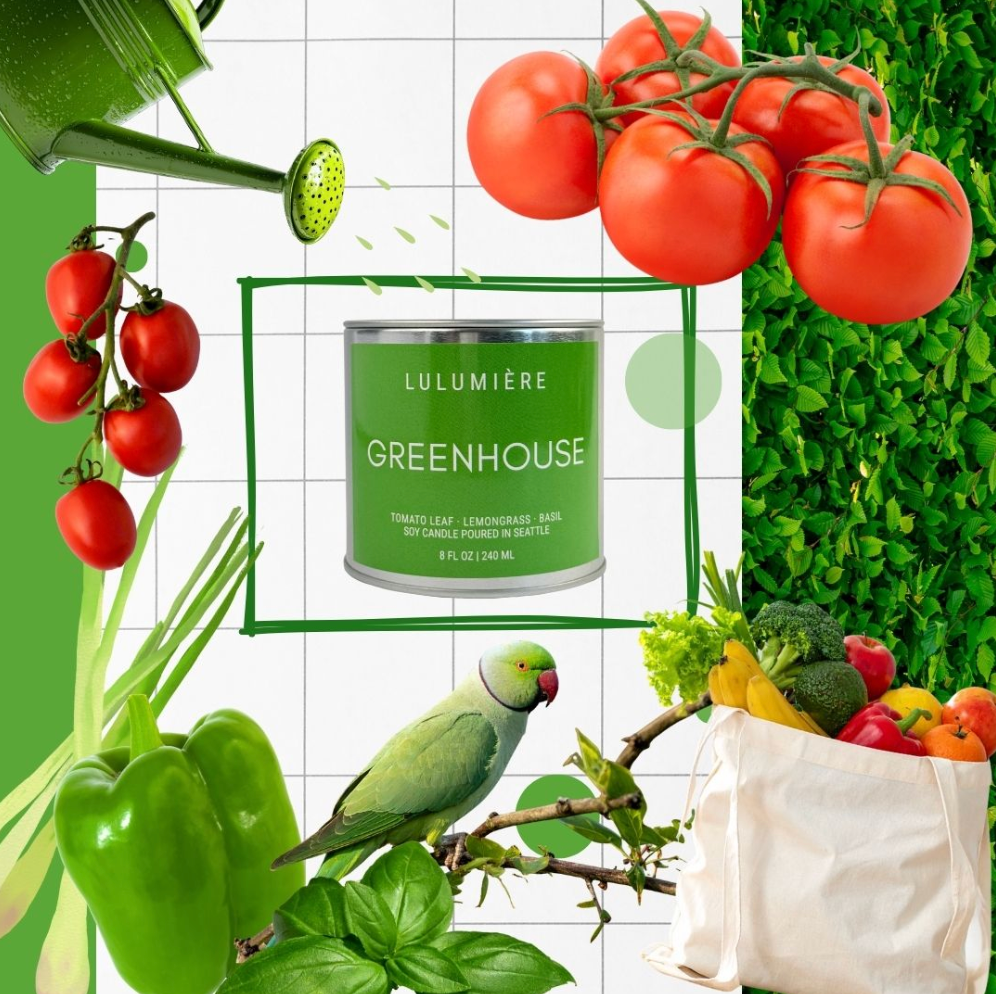 Greenhouse Silver Candle