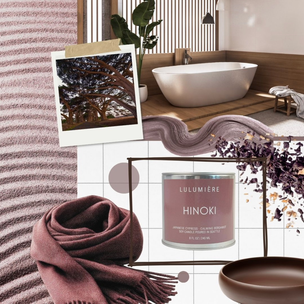 Hinoki Silver Candle