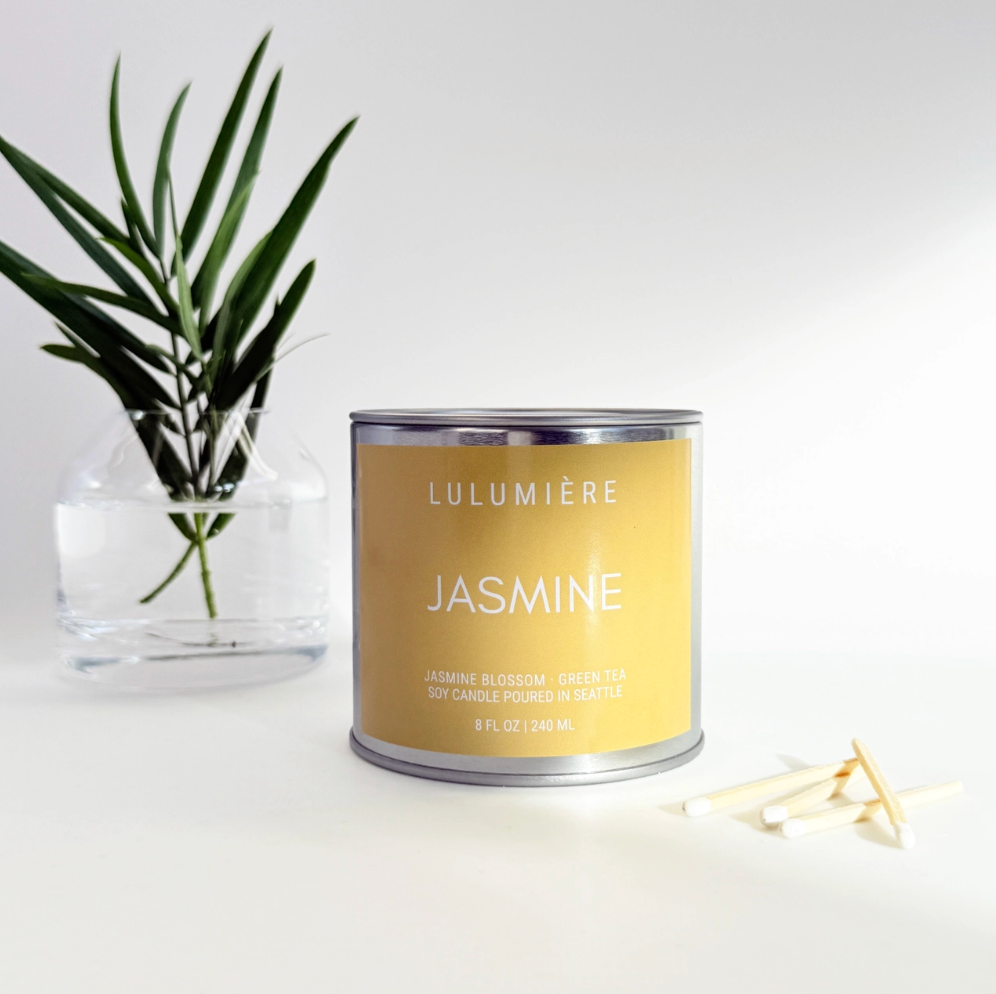 Jasmine Silver Candle