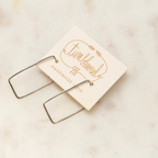 Mini Rectangle Earrings