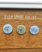 Yikesliz Bird Lover Pins (3 Individual Designs)