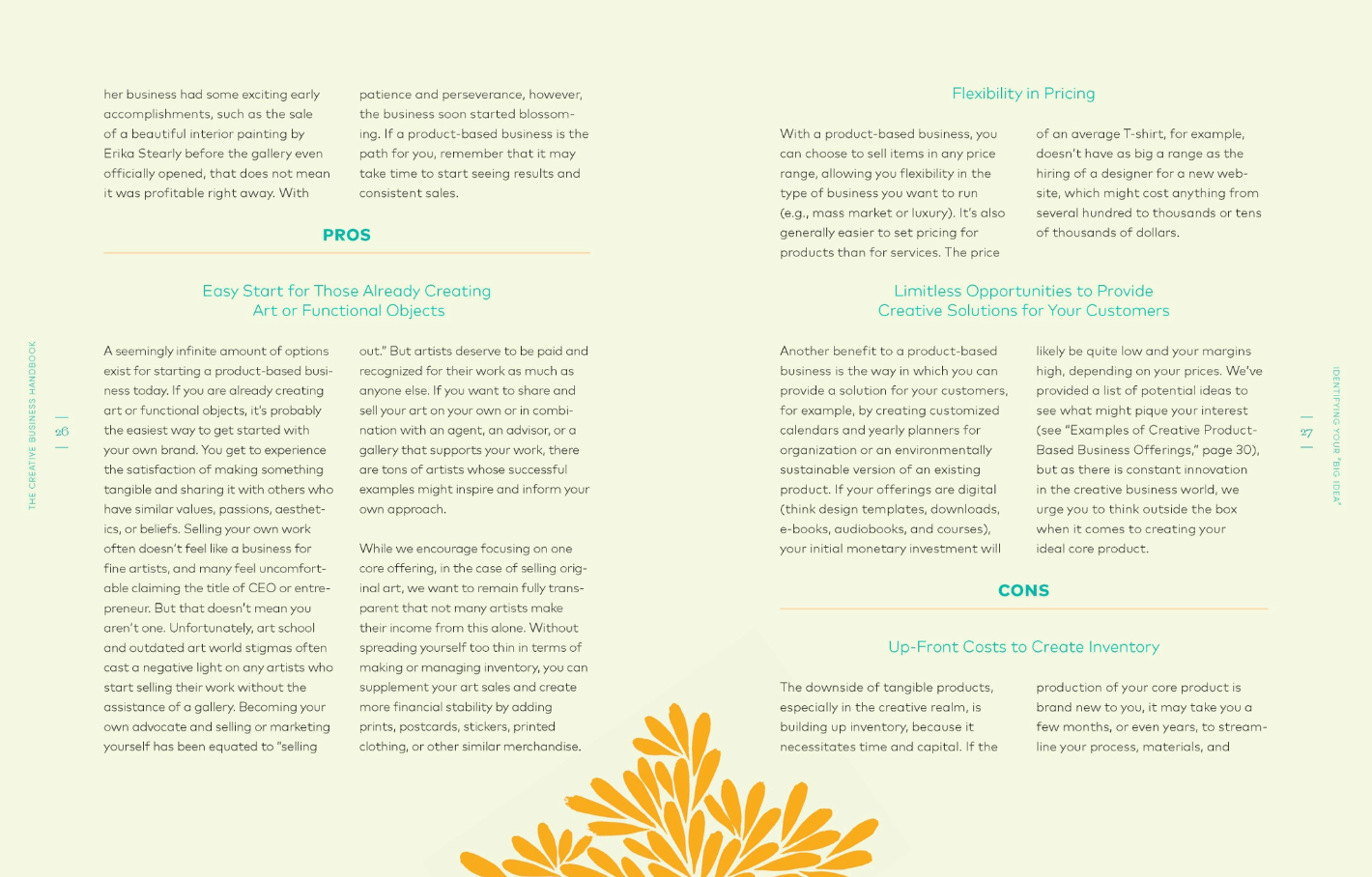 Creative Business Handbook: Follow Your Passions and Be Your Own Boss