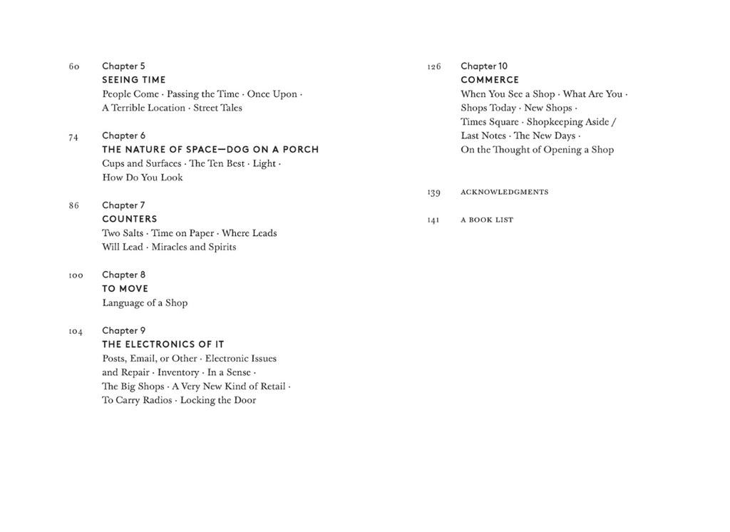 Shopkeeping: Stories, Advice, and Observations