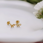 Bow Flat Back Studs