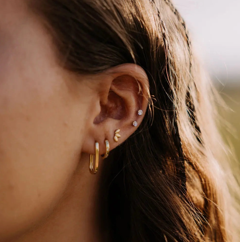 Lotus Flat Back Studs