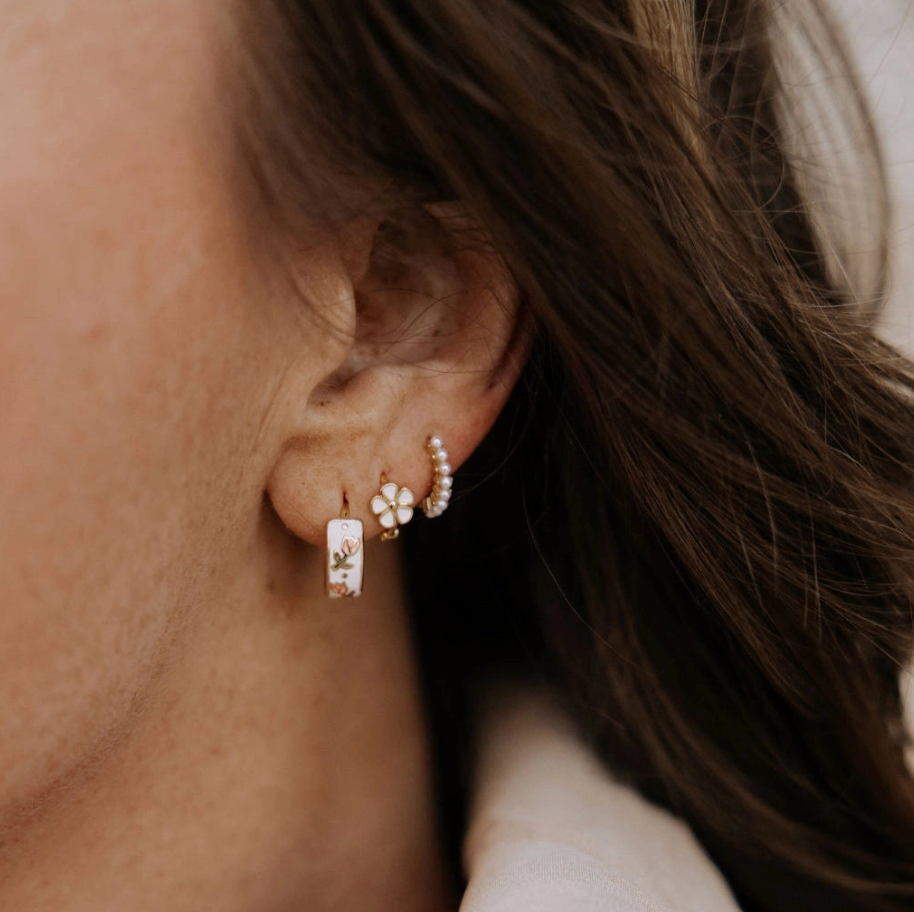 Eloise Tea Cup Hoops
