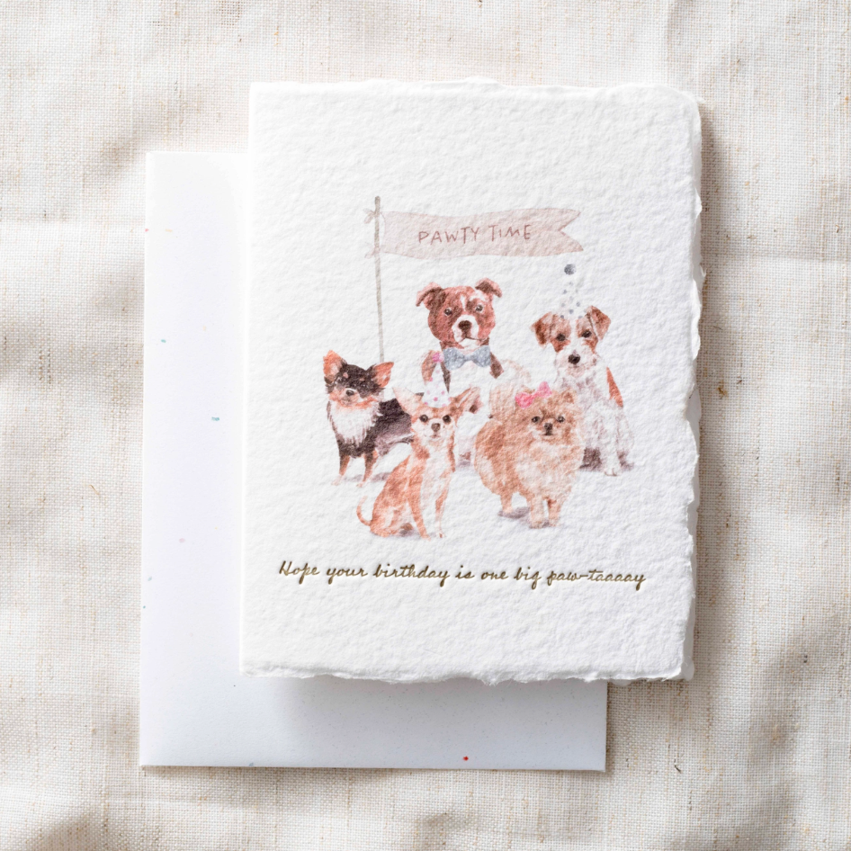 Birthday Paw-Tay Dogs Greeting Card