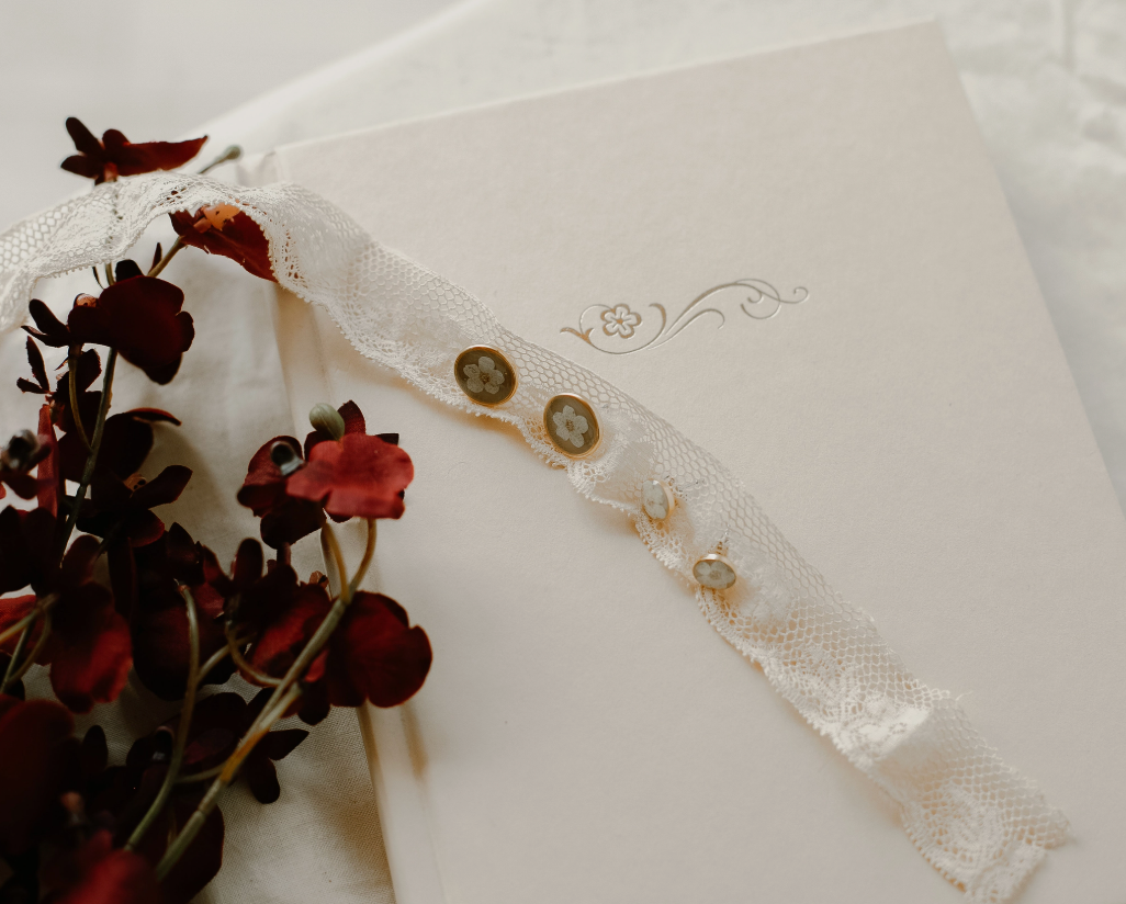 Pressed Flower Earrings, Small