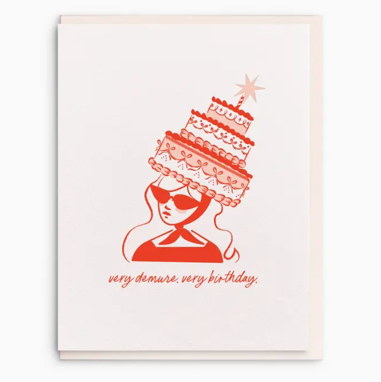 Very Demure Birthday Greeting Card