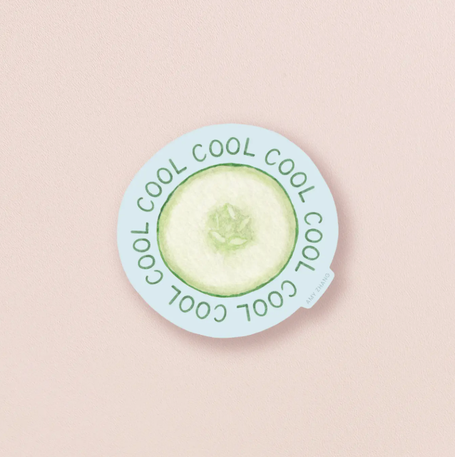Cool As A Cucumber Sticker